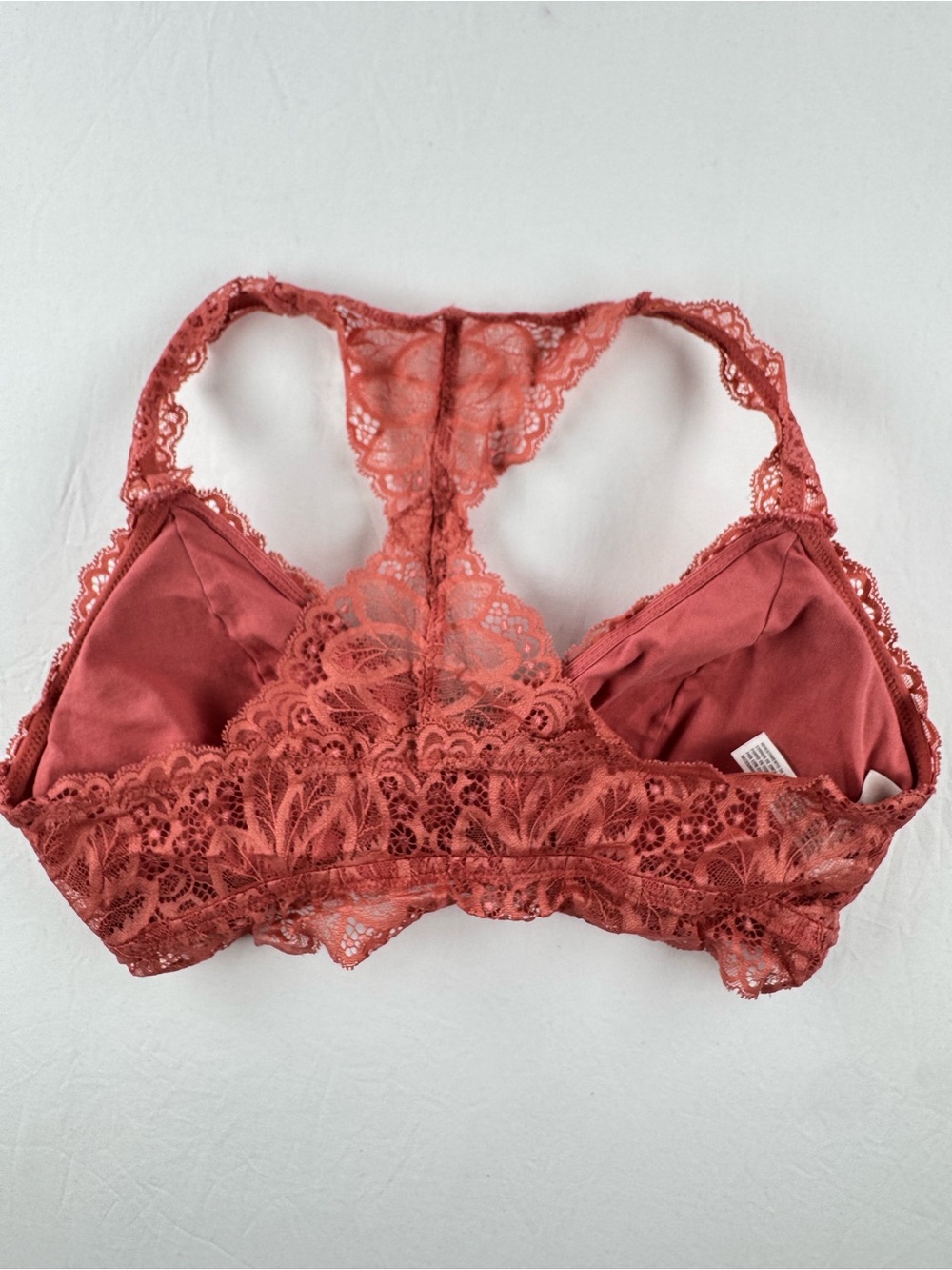 Auden Lace Racerback Bralette in Terracotta Size Medium - Picture 3 of 6